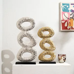 Designer Handmade <b>Iron</b> Sculpture Premium Interior Accent for Villa and Apartment SpacesHandmade Metal Lion Sculpture for Home - Product Image 5