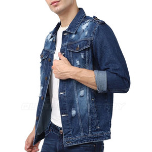 Veste en jean décontractée pour homme, coupe-vent, respirante, confortable, design durable, facile à porter, logo frontal - Product Image 3