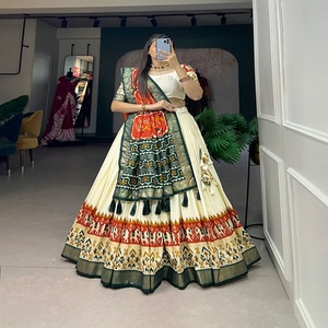 Lehenga choli โดย fabzone พิมพ์ลายผ้า tussar Silk patola ล่าสุด - Product Image 1