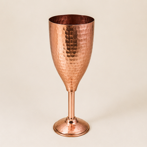 Handcrafted Hammered Pure <b>Copper</b> Wine Goblets Luxury Unbreakable Metal Cocktail Chalice For Bar And Wedding Party Decoration - Product Image 5