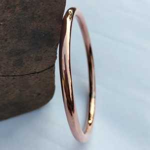 Brazalete de Cobre Sólido de 5 Gauge de Grosor, Brazalete de Cobre Pesado para Hombre, Joyería Artesanal Hecha a Mano - Product Image 3