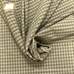 ผ้ากิ๊งแฮมผ้ายืดไนลอนทาคเทลสองสีสำหรับชุดลำลอง - Product Image 5