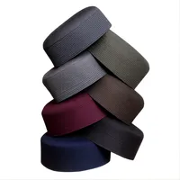 Peci Muslim Buatan Tangan Paling Populer, Model Shami Kufi Stylish, Topi Sholat Kasual, Topi Bucket Bulat Sempurna