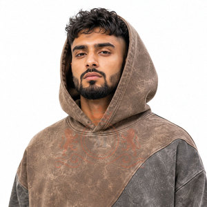 Ensemble de pantalon et sweat à capuche délavé style streetwear confortable en coton doux, tenue assortie pour un style de vie actif au quotidien - Product Image 5
