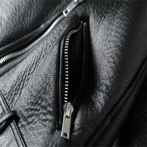 Veste moto en cuir PU pour femme, col montant, manches longues, fermeture éclair, couleur unie, veste de motard, hiver, coupe-vent, fausse fourrure épaisse - Product Image 6