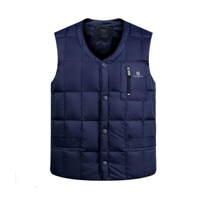 Men's Casual Puffer <b>Waistcoat</b> Autumn Sleeveless Warm Bubble <b>Quilted</b> 100% Polyester Filled Waterproof Breathable Outdoor Outer - Product Image 2