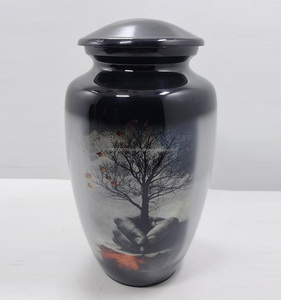 Urnas de Cremación de Aluminio Grandes Personalizadas al por Mayor, Estilo Americano, de 10 Pulgadas, para Cenizas de Mascotas y Adultos, Artículos Funerarios Conmemorativos - Product Image 4