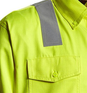 เสื้อทำงานนิรภัยแบบสะท้อนแสง แขนยาว สีเหลืองกรมท่า ยี่ห้อ Professional Choice รุ่น Hi Vis พร้อมแถบสะท้อนแสง มองเห็นได้ชัดเจน - Product Image 2
