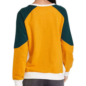เสื้อสเวตเชิ้ตคอกลมแขนยาวสำหรับผู้หญิง สีมัสตาร์ด เหลือง เขียว ขาว ถักนิตติ้ง สวมใส่สบายๆ สำหรับฤดูใบไม้ร่วง - Product Image 3