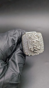 Anillo de Plata 925 con Nombre Personalizado, Chapado en Oro, Estilo Hip Hop, con Incrustaciones de Moissanita, para Él - Product Image 6