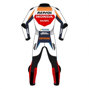 ชุดแข่งรถมอเตอร์ไซค์ Luca Marini Repsol MotoCP รุ่น Zonda ทำจากหนังวัว/หนังจิงโจ้ สำหรับขับขี่มอเตอร์ไซค์/จั๊มสูทหนังสำหรับนักขี่/ชุดนักขี่มอเตอร์ไซค์ ระดับ 2 CE Pro - Product Image 2