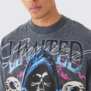 Camisetas de Hombre de Alta Calidad, Corte Ajustado, Estilo Urbano Hip Hop, 100% Algodón, Disponibles en Varias Tallas - Product Image 3