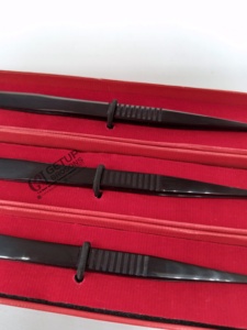 Professionnel nouveau Plasma noir 45 degrés mince fibre droite Nano pointe en acier inoxydable Extension de cils pince à épiler Instrument de beauté - Product Image 4