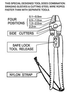 Pince à Sertir/Swager Pinces pour Chasse Sous-Marine et la Pêche - Product Image 4