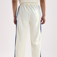 Pantalon de jogging unisexe épais en coton 100% avec taille élastique, coupe ample et large, brodé, style streetwear décontracté