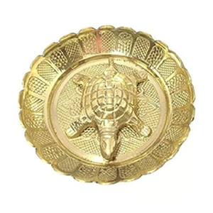 Drishti Kavach de Mahakala en latón protege el hogar de los ojos malignos. Pieza vastu tradicional y vigorosa. Disponible a precio de mayorista. - Product Image 2