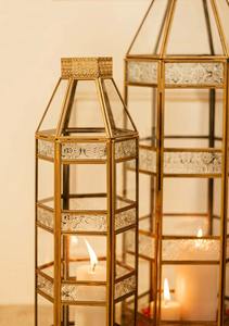 ชุดโคมไฟตั้งพื้นสีทองหรูหรา เหมาะสำหรับตกแต่งล็อบบี้โรงแรม และจัดแสดงบริเวณทางเข้าใหญ่ ขายส่งจากอินเดีย - Product Image 3