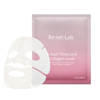 Mascarilla de Colágeno Hidrogel |   Mascarilla Facial de 3 Horas con Cambio de Color |   Parche Reafirmante, Hidratante y Antiarrugas |   Tamaño de viaje |   Fragancia de Rosa |