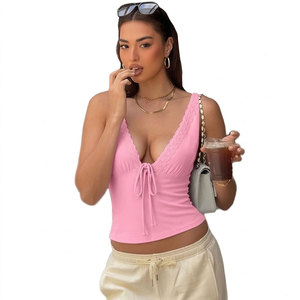 Camisetas de Tirantes para Mujer, 100% Poliéster, Corte Regular, Verano, al Mejor Precio - Product Image 1
