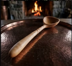 Craft Emporium Exports Handcrafted Classic <b>Wooden</b> Soup <b>Ladle</b> Long Handle Eco-Friendly Serving Spoon Natural Wood Kitchen Cooking - Product Image 3