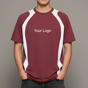เสื้อยืดแขนสั้นผู้ชายรุ่นที่ดีที่สุดปี 2026 คอกลม แห้งเร็ว ผ้าฝ้าย 100% สวมใส่สบาย พิมพ์ลายโลโก้ด้านหน้า ทรงหลวม ผ้าเนื้อดี - Product Image 1