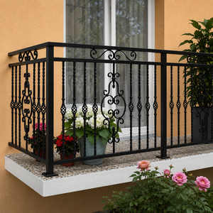Find exquisite wrought <b>iron</b> balcony railings that seamlessly blend sophisticated art with long-term security for modern homes. - Product Image 4