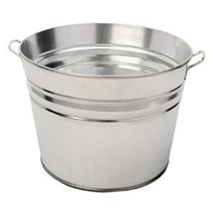 Cubos de Hielo para Cerveza y Vino-Cubos de Metal Galvanizado para Fiestas y Eventos-Plata-7,2x7,2x7,2 Pulgadas - Product Image 2