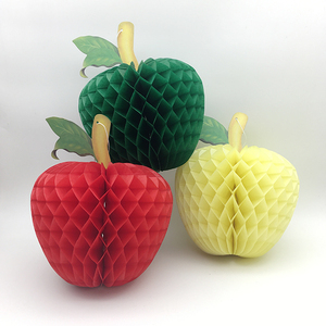 Orange Honeycomb Fruit Tissue <b>Paper</b> Hanging <b>Party</b> <b>Decorations</b> Thanksgiving Packaging Number Shape Holiday Celebrations 23CM - Product Image 2