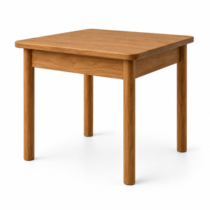 Modern Scandinavian Teak Dining <b>Table</b> <b>Square</b> Shape Stable Design Durable Home Furniture 2 Seater Solid Wood Legs Hotel School - Product Image 2