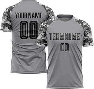 Maillot de football personnalisé par sublimation pour homme, manches courtes, bleu et blanc, impression du nom de l'équipe, évacuation de l'humidité, coupe classique, toutes saisons - Product Image 1