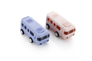 Botella de Agua de Plástico Ecológica con Diseño de Autobús Animado, Libre de BPA, con Tapa y Correa, a Prueba de Fugas, Diseño Infantil - Product Image 5