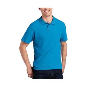 Nouveau gros hommes pour Polo T-Shirt Logo personnalisé été uniforme Golf chemise 100% coton solide motif tricoté - Product Image 6
