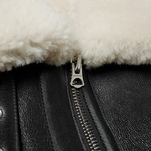Veste en cuir à carreaux pour homme, style streetwear, nouvelle mode, haute qualité, prix de gros, manteau d'hiver coupe-vent et chaud - Product Image 3