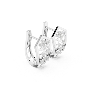 Pendientes de Oro Amarillo de 14K con Diamantes Cultivados en Laboratorio para Mujer, Pendientes para Usar en la Oficina, Nuevos Diamantes Cultivados - Product Image 6