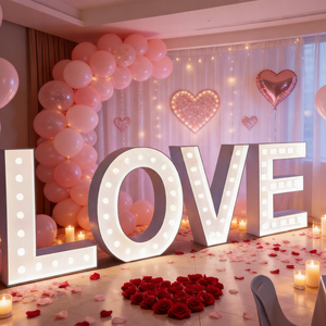 Custom Marquee <strong>Letters</strong> Wedding Decoration Marquee <strong>Letters</strong> 4ft Outdoor <strong>LED</strong> <strong>Letters</strong> Sign for Party Wedding Birthday Bulb Giant - Product Image 3