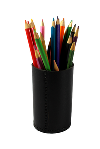 Porte-stylo en cuir naturel robuste, authentique, marron, très pratique, esthétique et élégant, idéal comme cadeau ou produit, modèle 2025 - Product Image 3