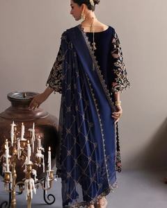 ชุดชาลวาร์ คามีซ สำหรับงานอีด งานแต่งงาน งานปาร์ตี้ริมชายหาด - เสื้อผ้าผู้หญิงที่สวยที่สุด ทำจากวัสดุวิสโคส ซึมซับความชื้น แห้งเร็ว - Product Image 6