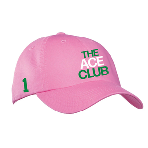 AKA Club <b>Series</b> Hat Pink Embroidered Cotton Baseball Cap Adjustable Curved Brim Casual Unisex Sports Outdoor Cap - Product Image 1