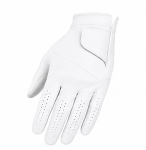 Gants de golf en cuir véritable pour la main gauche, personnalisables avec logo, antidérapants, résistants à l'usure, respirants, fermeture auto-agrippante, unisexe, sport - Product Image 2