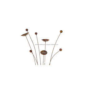 Piquets de jardin en métal forgé sur mesure pour jardinières de patio, décoration de jardin, supports de plantes durables et résistants à la rouille - Product Image 1