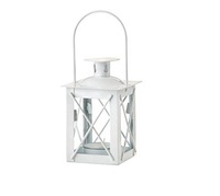 Lanterne à bougie de Noël classique de luxe, forme carrée suspendue, en acier inoxydable, faite à la main, écologique, finition blanche, décoration de la maison