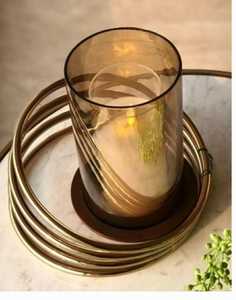 Portavelas de Metal Perforado para Decoración del Hogar y Bodas en Acabado Dorado - Product Image 4