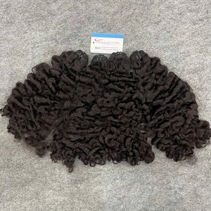 Premium Machine Weft Steam Burmese <b>Curly</b> Hair Natural Color Only 100% Human Hair <b>Extensions</b> Ready To Ship - Product Image 4