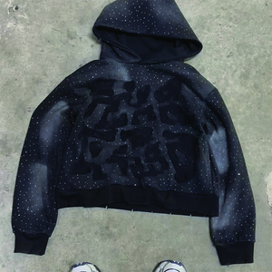 เสื้อฮู้ดกันหนาวมีซิปรูดแบบกำหนดเอง - Product Image 6