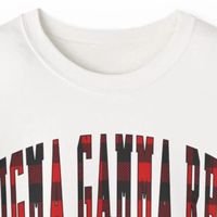 Sweat-shirt personnalisé à col rond à carreaux de Noël Sigma Gamma Rho pour femme, pull polaire de sororité grecque pour les fêtes, vente en gros hiver