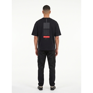 Puff Print Drop Shoulder Men's Streetwear Graphic Tee Shirt-230 GSM Cotton Blend-XS Size - Product Image 2