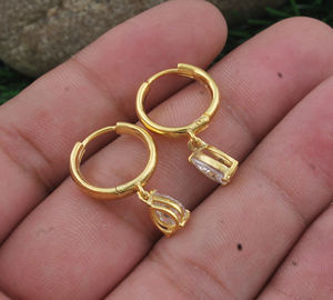 Pendientes de Plata de Ley 925 con Baño de Plata, Diseño de Estrella, con Circonita Cúbica Tallada, Joyería Fina para Mujer, Estilo Celestial, para Bodas - Product Image 4