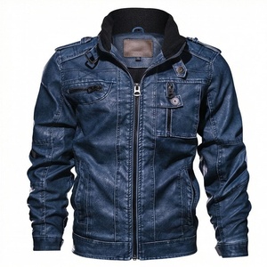 แจ็คเก็ตหนังแท้สำหรับขี่มอเตอร์ไซค์คุณภาพดีที่สุดสำหรับผู้ชาย รุ่นใหม่ล่าสุดสำหรับฤดูหนาว พร้อมแผ่นป้องกันที่ถอดออกได้ สามารถสั่งทำได้ - Product Image 1