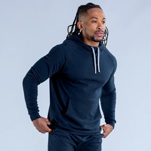 Nueva Llegada, Sudadera con Capucha de Invierno para Hombre, con Logotipo Personalizado, al por Mayor, Diseño con Bolsillo de Forro Polar, Transpirable, de Color Sólido, Suave y Cómoda - Product Image 5