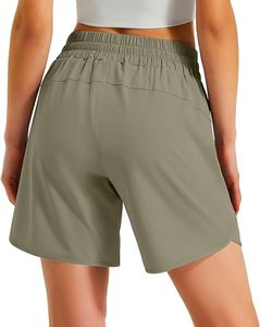 Shorts de sport légers et confortables pour femmes, 5 pouces, en polyester, pour la gym et les activités sportives - Product Image 2